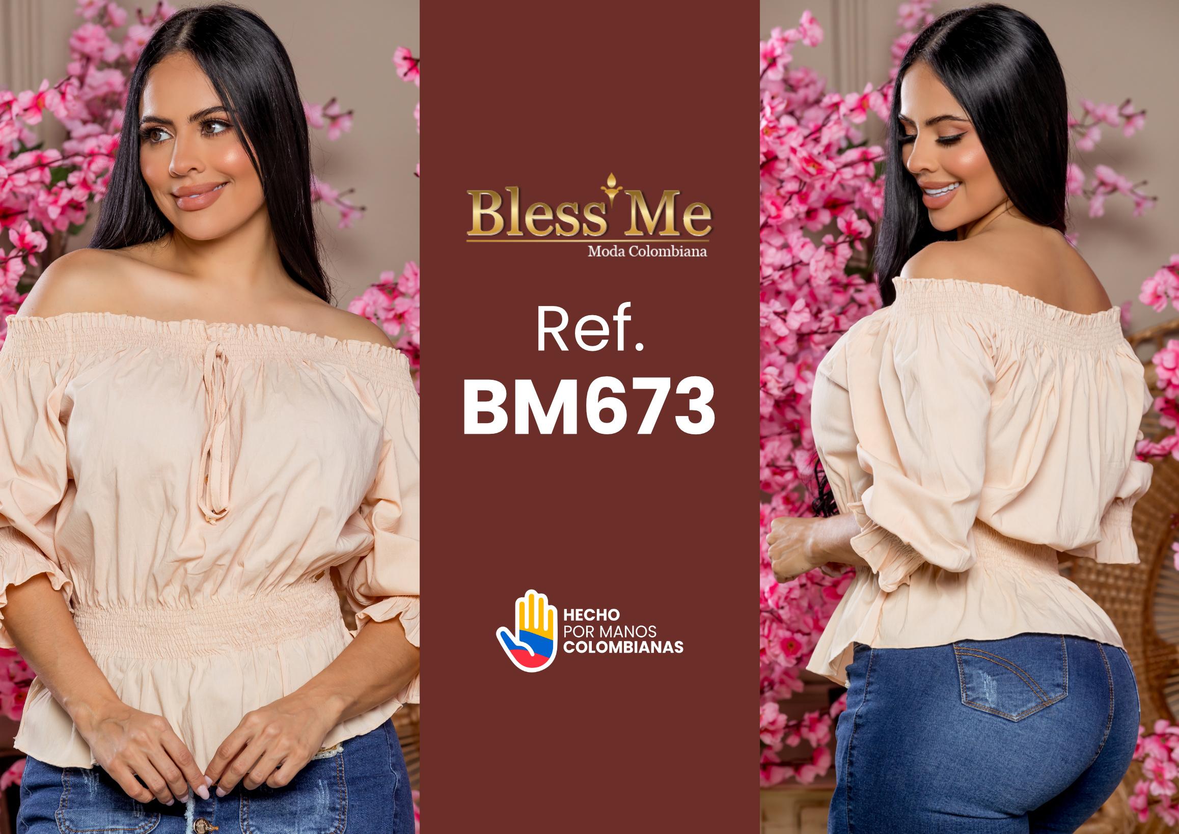 Ref. 082 -BM673 Blusa colombiana - Ropa Colombiana