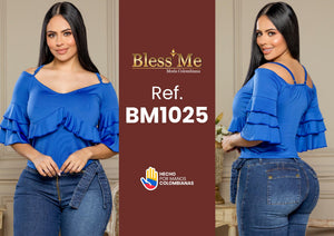 Ref. 082 -BM1025 Blusa colombiana - Ropa Colombiana