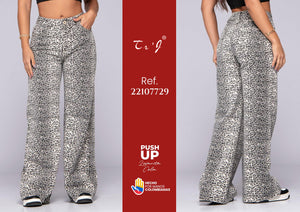 Ref. 033 -22107729JEAN JEAN COLOMBIANO ANIMAL PRINT - Ropa Colombiana