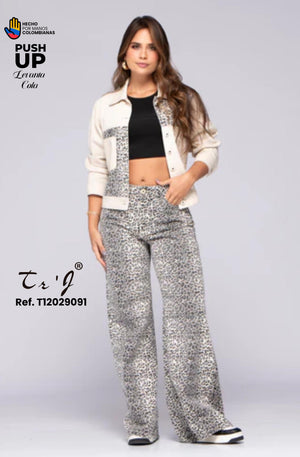 Ref. 033 -T12029091 CONJUNTO COLOMBIANO ANIMAL PRINT - Ropa Colombiana