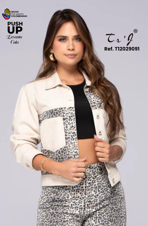 Ref. 033 -T12029091 CONJUNTO COLOMBIANO ANIMAL PRINT - Ropa Colombiana