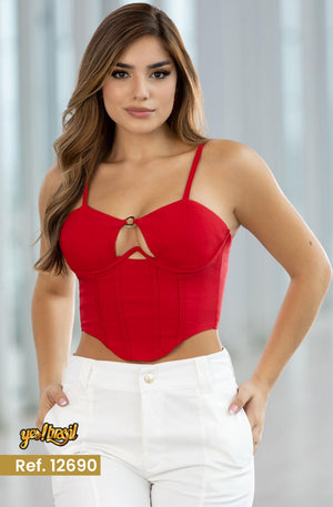 Ref. 018 -12690 BLUSA TIPO CARPIÑO - Ropa Colombiana