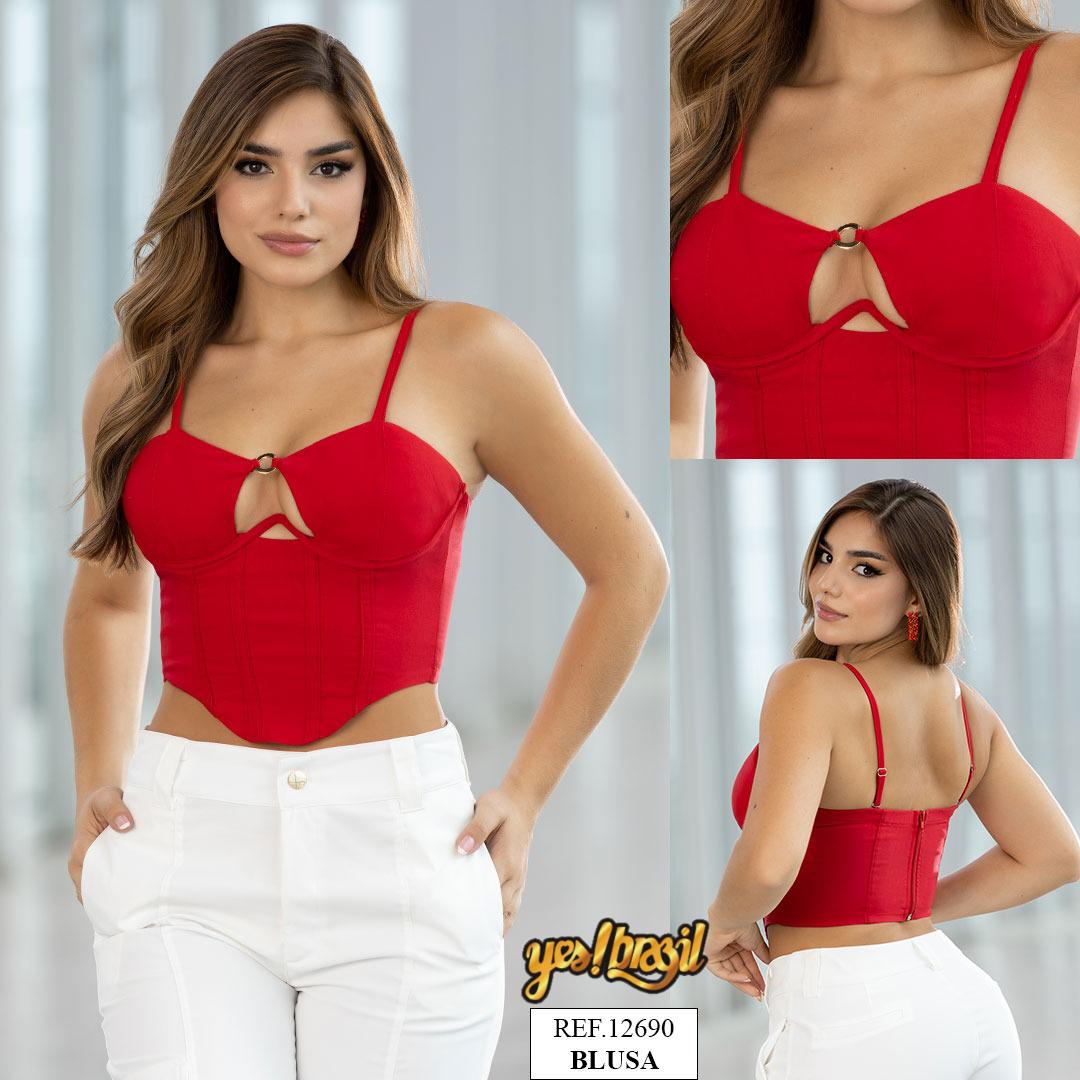 Ref. 018 -12690 BLUSA TIPO CARPIÑO - Ropa Colombiana