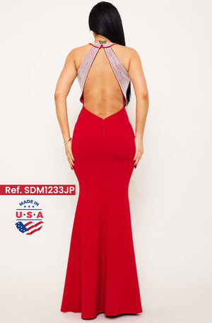 Ref. 003 -SDM1233JP Vestido de Fiesta Largo - Ropa Colombiana