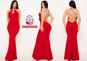 Ref. 003 -SDM1233JP Vestido de Fiesta Largo - Ropa Colombiana