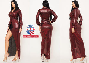 Ref. 003 -SDM1314AM Vestido de Fiesta Largo - Ropa Colombiana