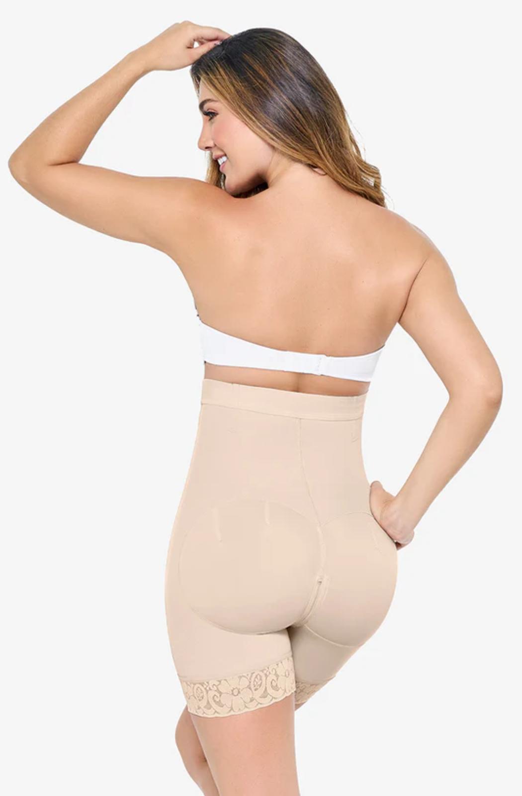 Ref. 019 -9549 Short Levanta Cola Talle Alto Con Control De Abdomen