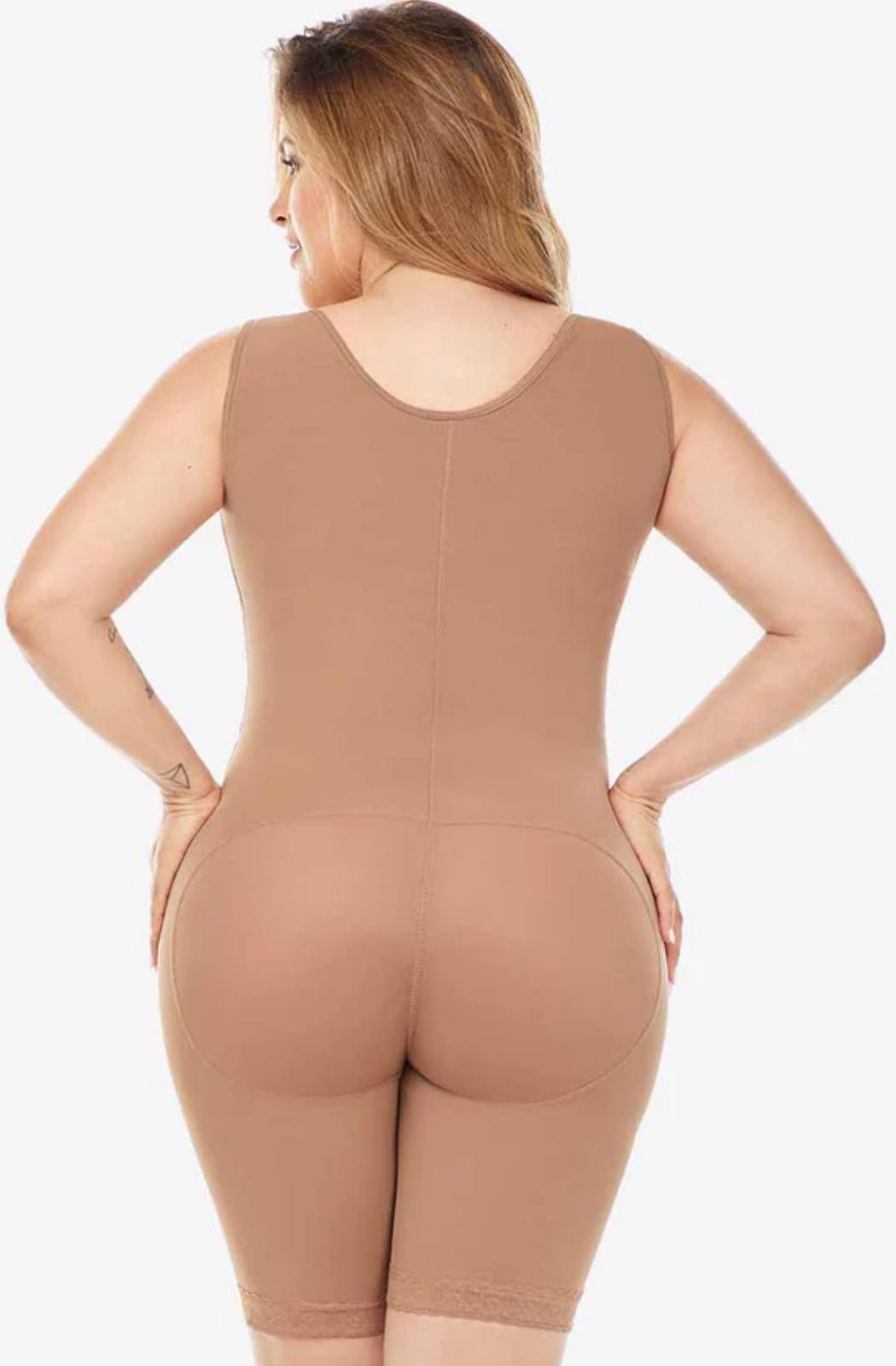 Ref. 019 -FQ100 Faja Postquirúrgica  - Postparto Medio Muslo - Ropa Colombiana