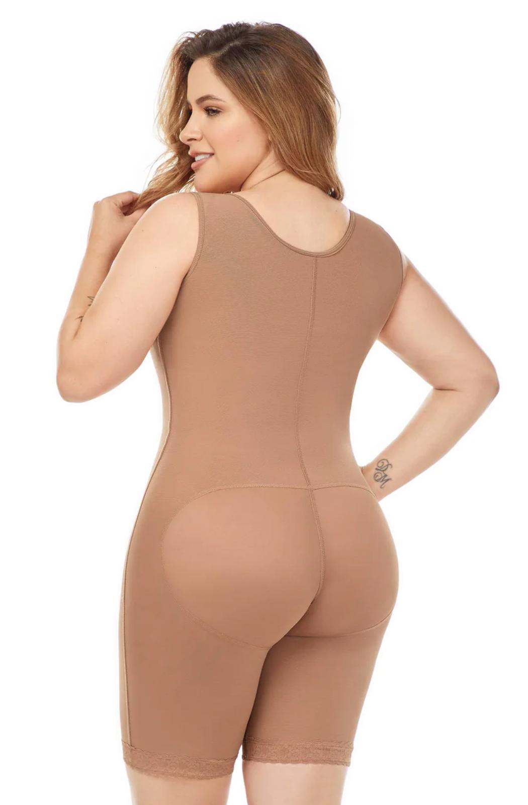 Ref. 019 -FQ100 Faja Postquirúrgica  - Postparto Medio Muslo - Ropa Colombiana