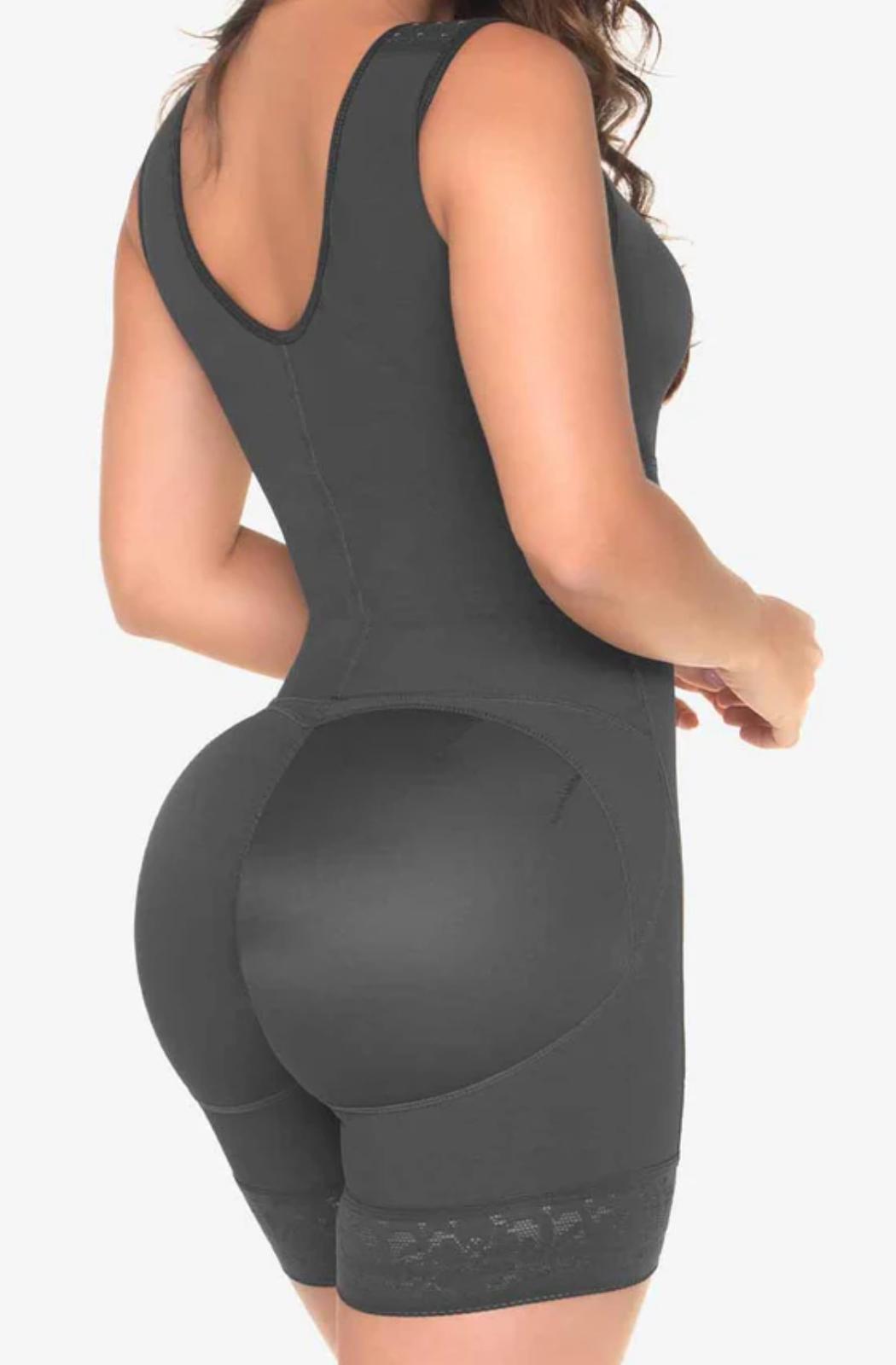 Ref. 019 -FQ102 Faja Corta con Brasier Levanta Cola Postquirúrgica - Ropa Colombiana