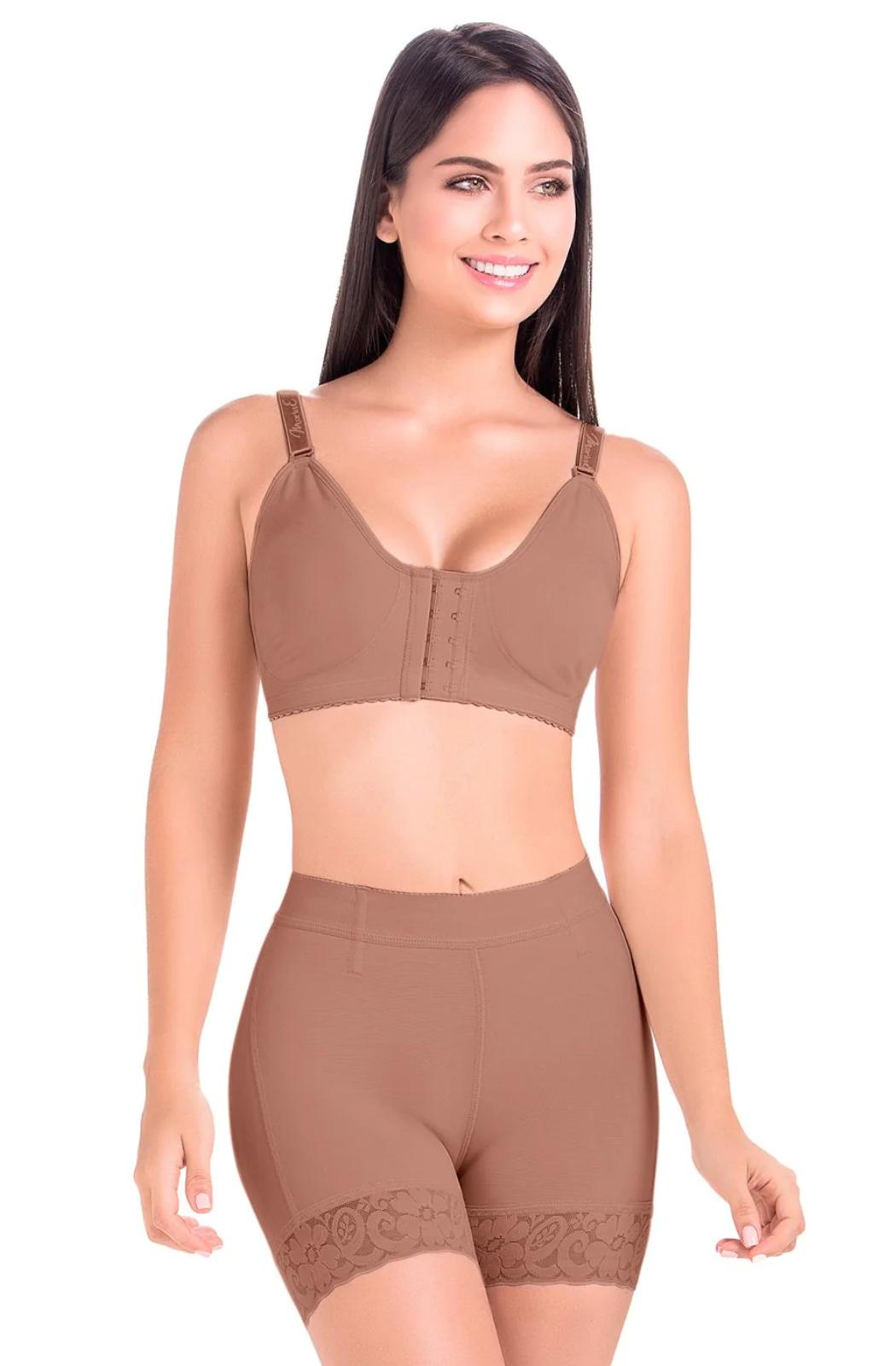 Ref. 019 -FU101 Short Moldeador Con Realce De Cadera - Ropa Colombiana