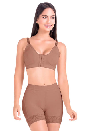 Ref. 019 -FU101 Short Moldeador Con Realce De Cadera - Ropa Colombiana