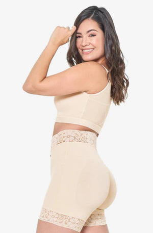 Ref. 019 -FU143 Short talle medio, control fuerte - Ropa Colombiana