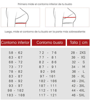 Ref. 019 -FU102 Faja Torero Corrector de Postura con Mangas - Ropa Colombiana