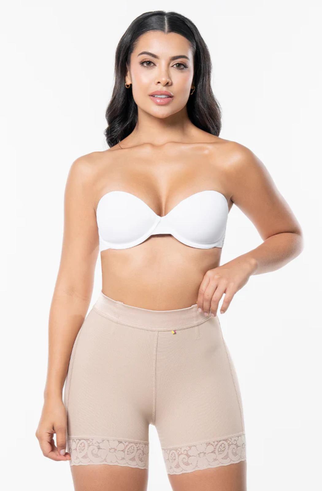 Ref. 019 -FU101 Short Moldeador Con Realce De Cadera - Ropa Colombiana