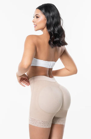Ref. 019 -FU101 Short Moldeador Con Realce De Cadera - Ropa Colombiana