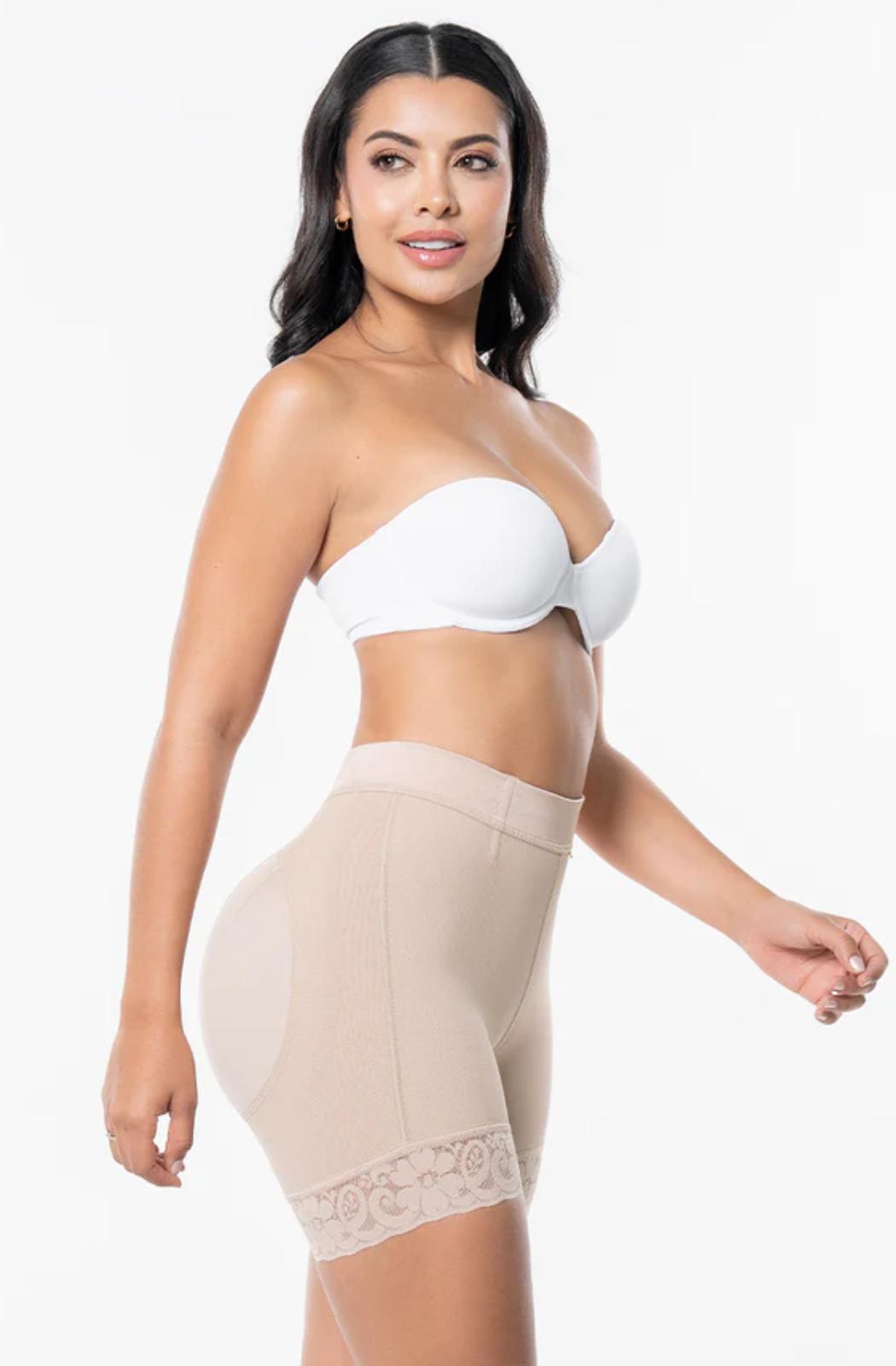 Ref. 019 -FU101 Short Moldeador Con Realce De Cadera - Ropa Colombiana