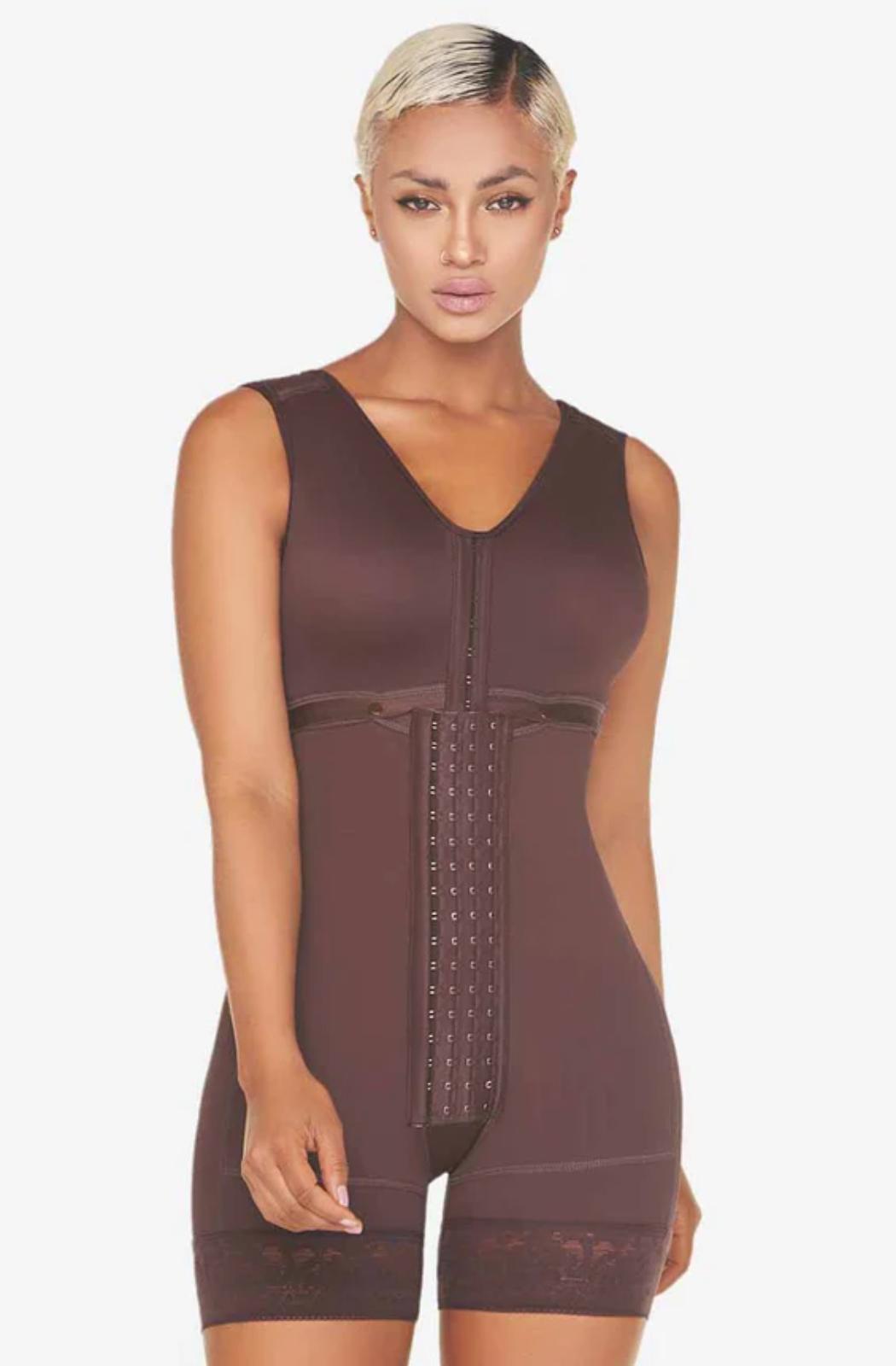 Ref. 019 -FQ102 Faja Corta con Brasier Levanta Cola Postquirúrgica - Ropa Colombiana