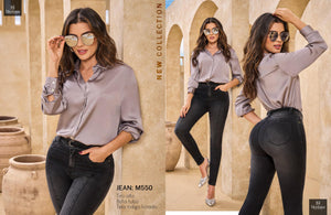 Ref. 077 -M550 Jean Push up - Ropa Colombiana