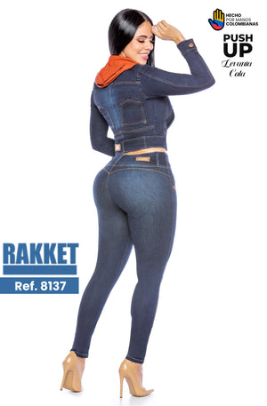 Ref. 006 -8137 Conjunto de Jean Push Up y Chaqueta - Ropa Colombiana