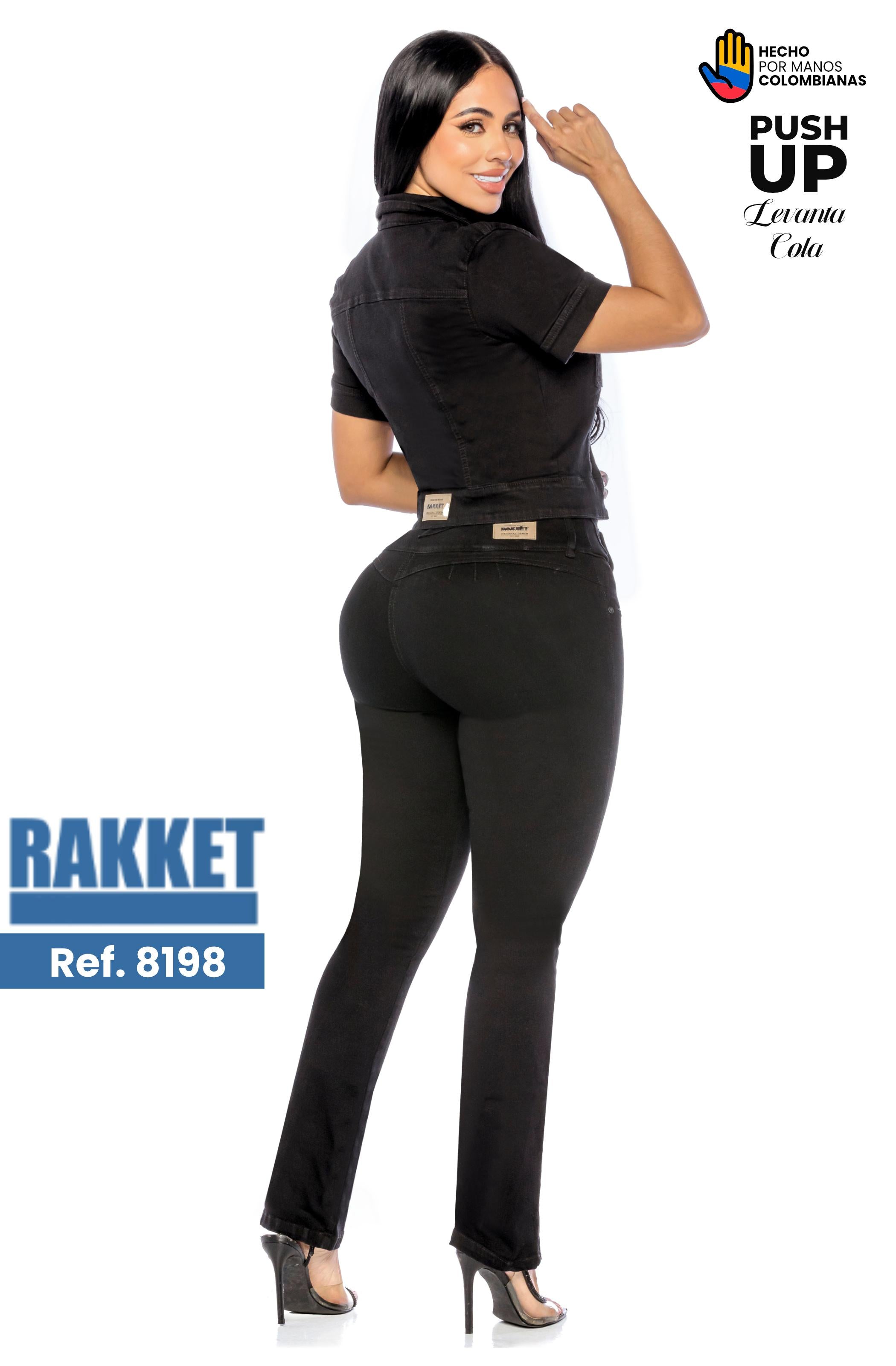 Ref. 006 -8198 Conjunto de Jean Push Up y Chaqueta