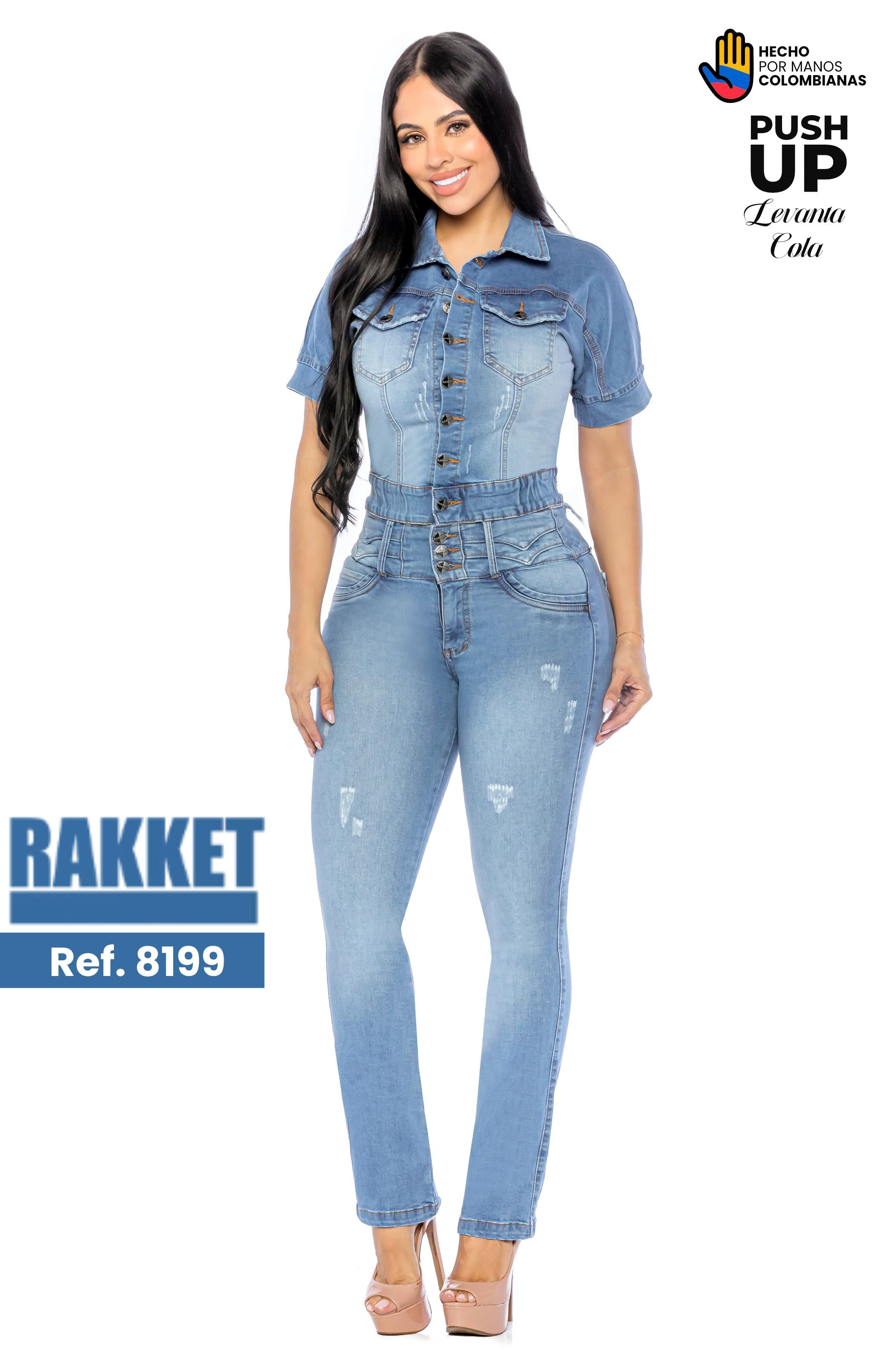 Ref. 006 -8199 Conjunto de Jean Push Up y Chaqueta