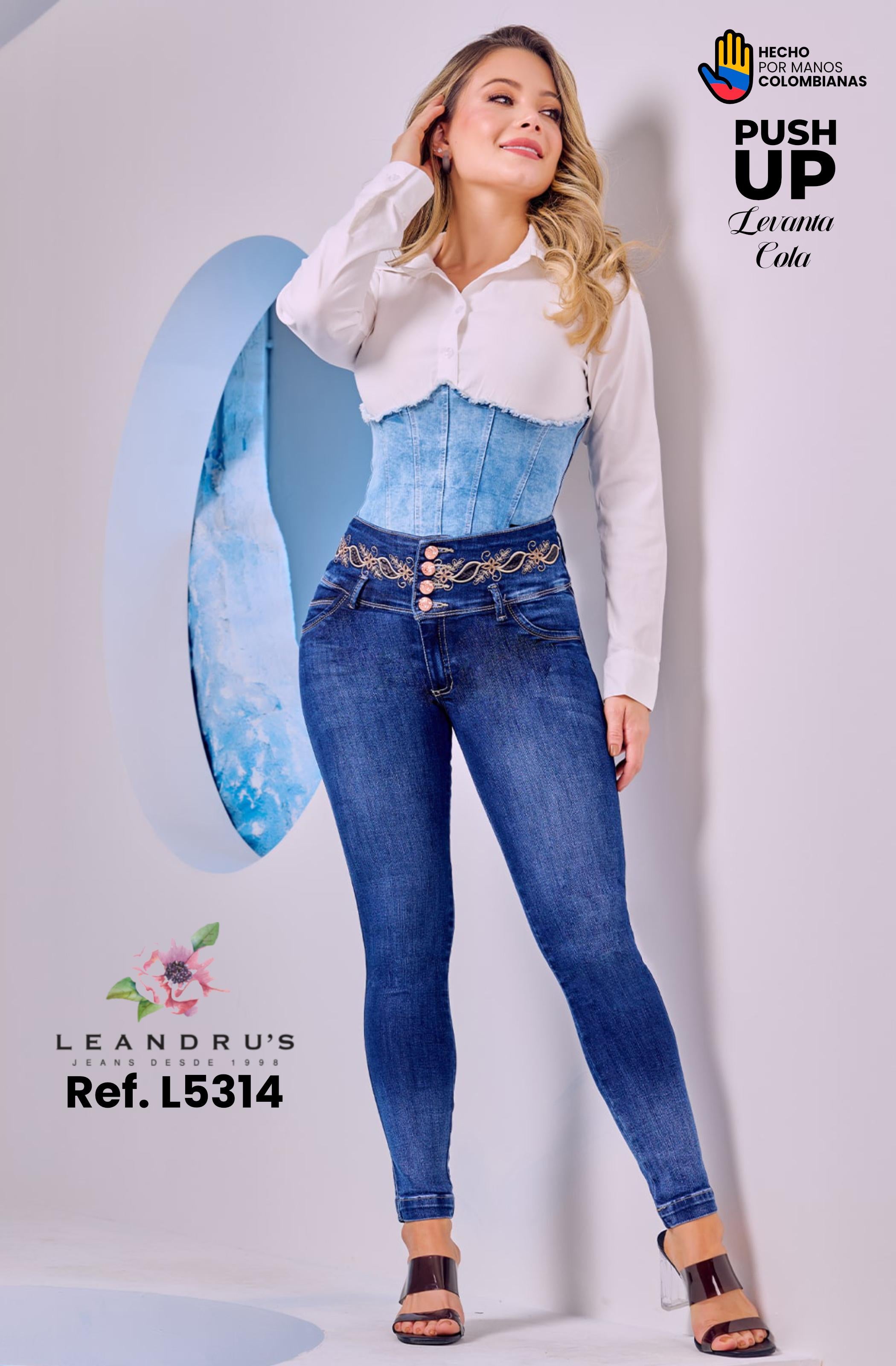 Ref. 10255 -L5314 Jean Push Up Colombiano