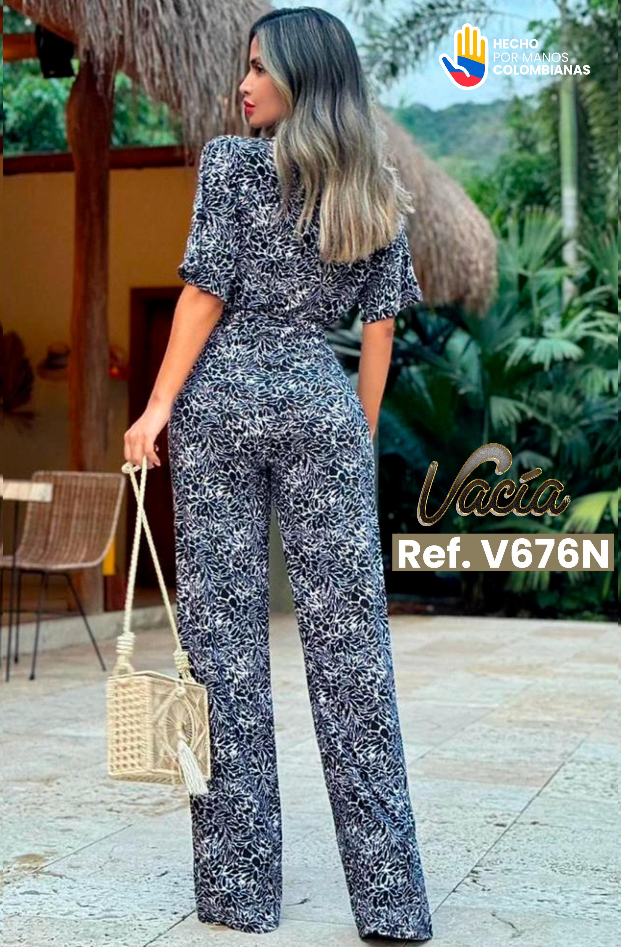 Ref. 049 -V676N Enterizo de Fiesta Largo - Ropa Colombiana