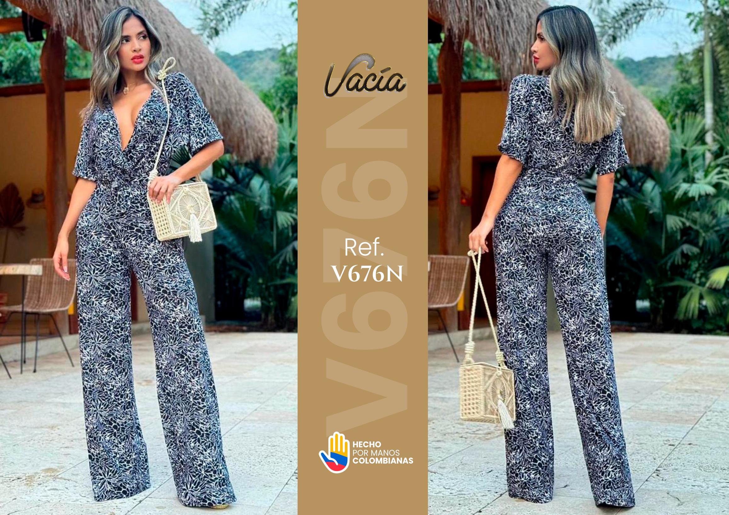 Ref. 049 -V676N Enterizo de Fiesta Largo - Ropa Colombiana