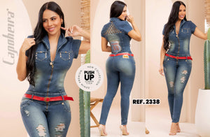 Ref. 006 -2338 ENTERIZO COLOMBIANO MANGA CORTA - Ropa Colombiana