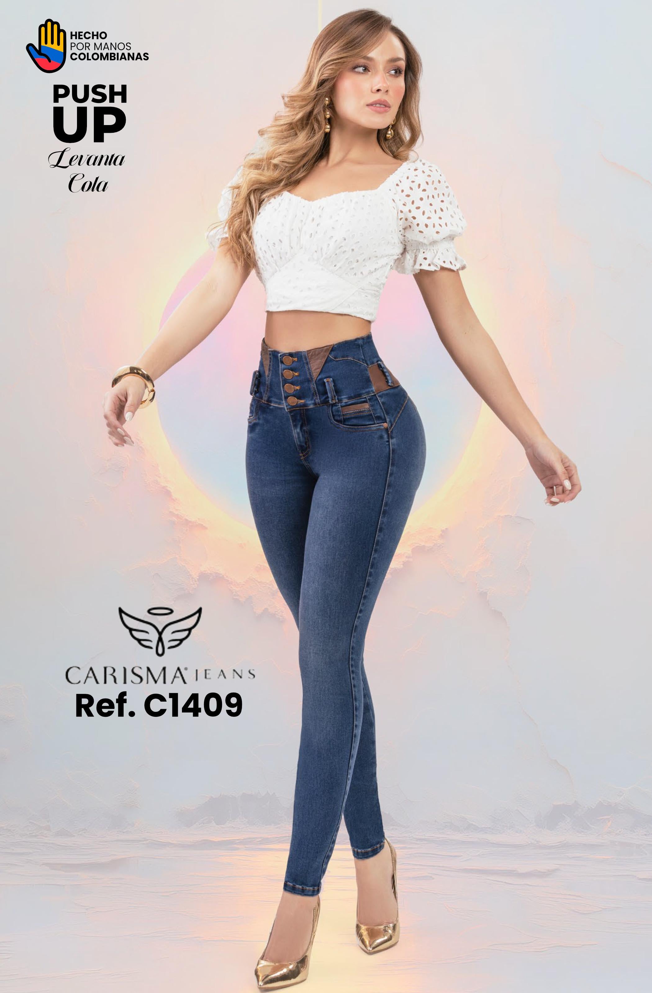 Ref. 070 -C1409 Jean Colombiano Push Up