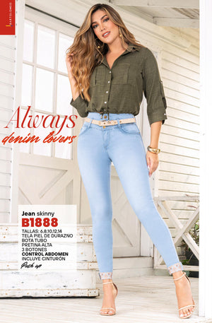 Ref. 57415520 -B1888 Jean Colombiano Push Up - Ropa Colombiana