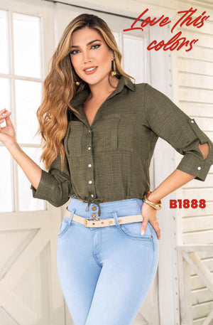 Ref. 57415520 -B1888 Jean Colombiano Push Up - Ropa Colombiana