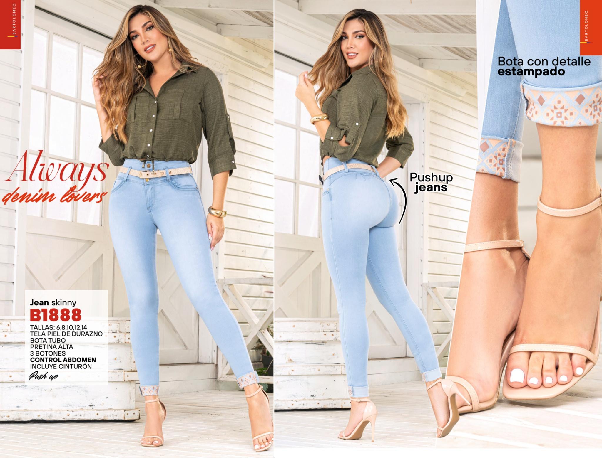 Ref. 57415520 -B1888 Jean Colombiano Push Up - Ropa Colombiana