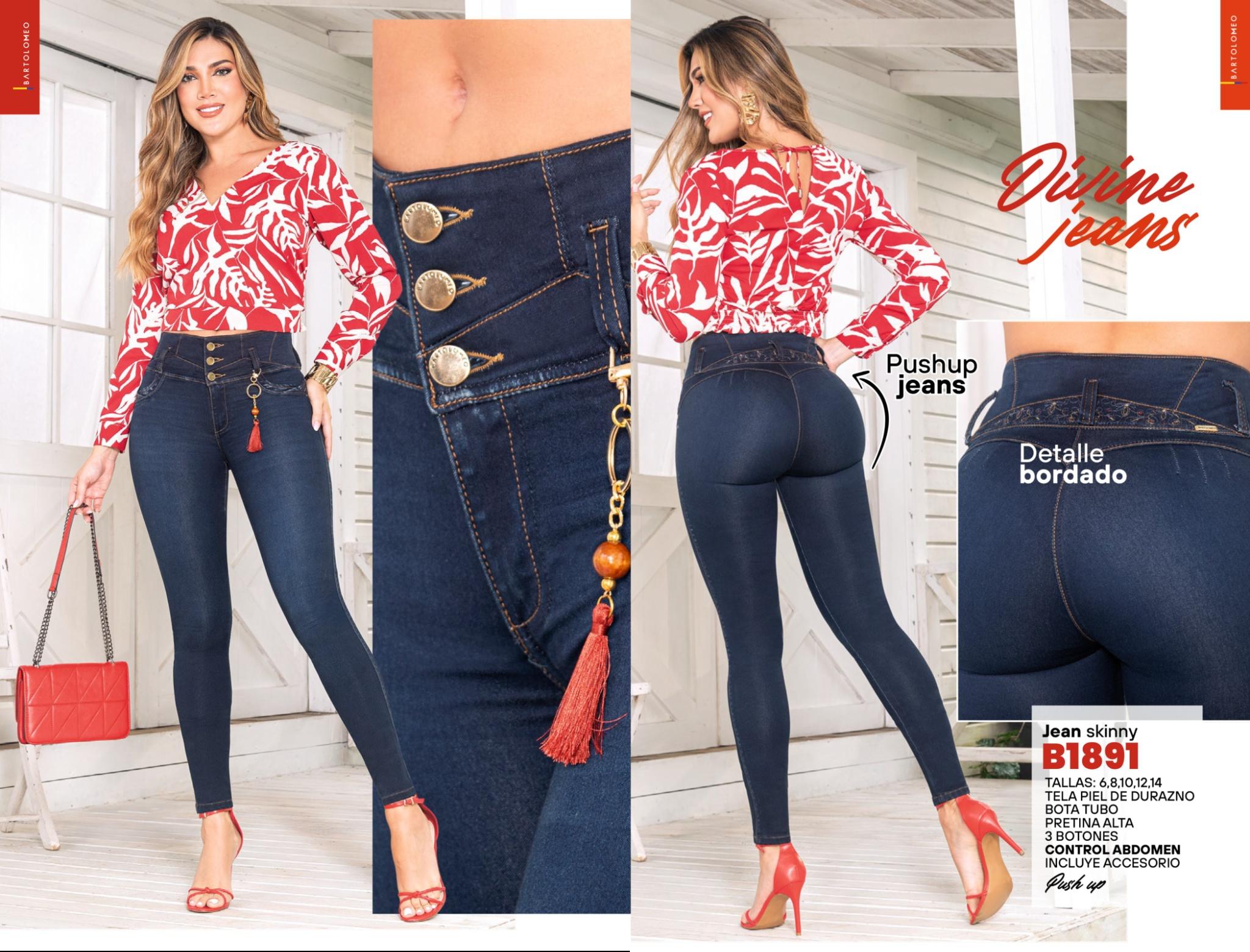 Ref. 57415520 -B1891 Jean Colombiano Push Up - Ropa Colombiana