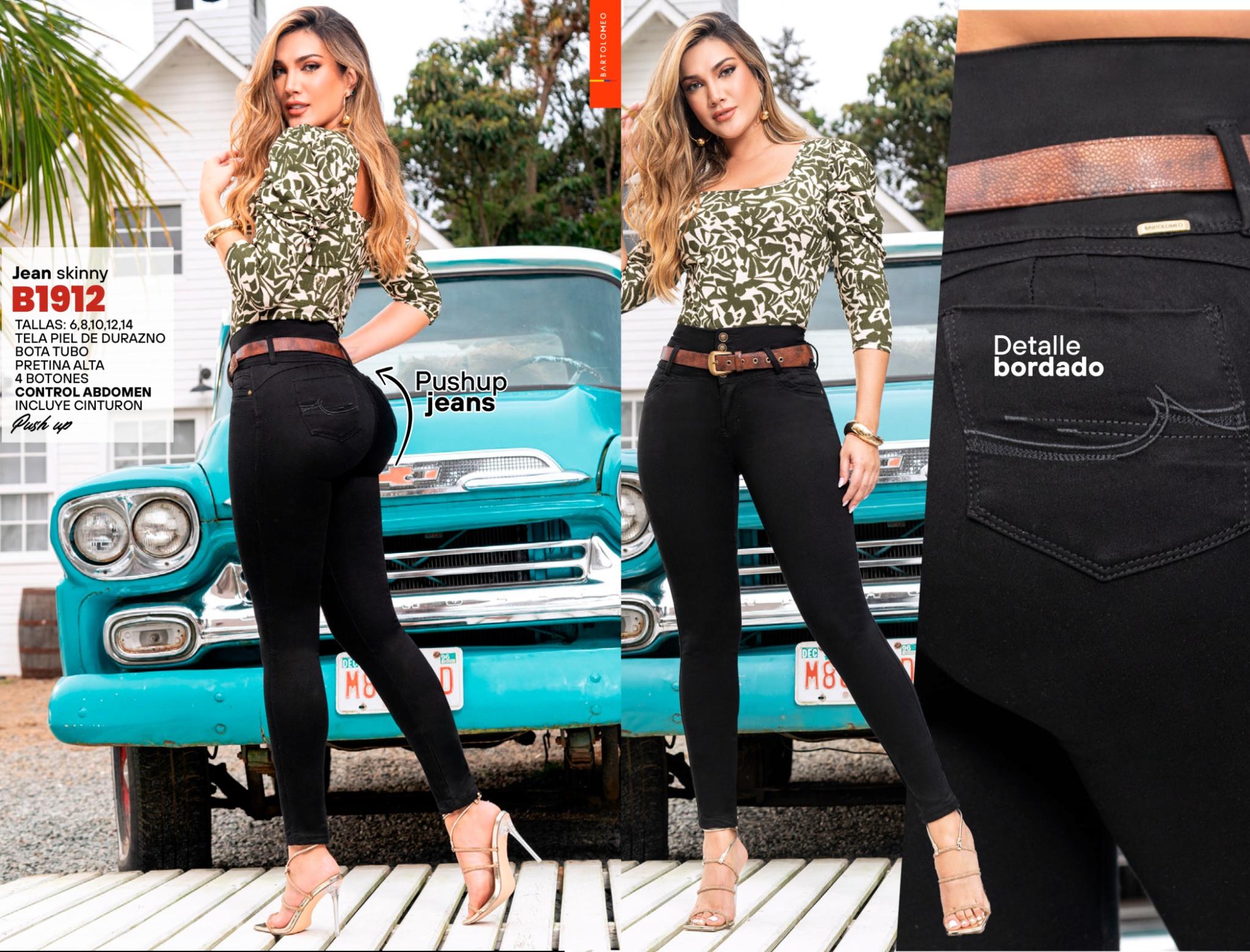 Ref. 57415520 -B1912 Jean Colombiano Push Up - Ropa Colombiana