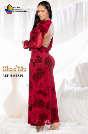 Ref. 5214002 -BM2825 Vestido de Fiesta Largo - Ropa Colombiana