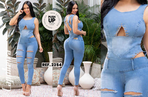 Ref. 006 -2354 ENTERIZO COLOMBIANO DAMA MANGA CORTA - Ropa Colombiana