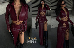 Ref. 5214002 -BM10011 Conjunto Falda Larga - Ropa Colombiana