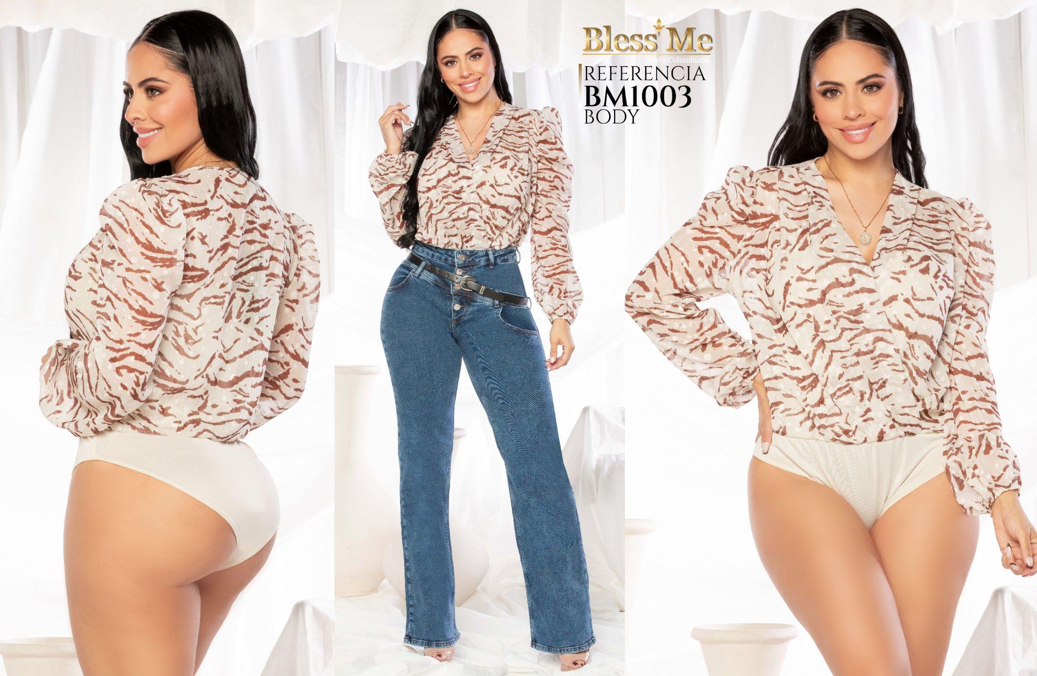 Ref. 5214002 -BM1003 Body animal print - Ropa Colombiana
