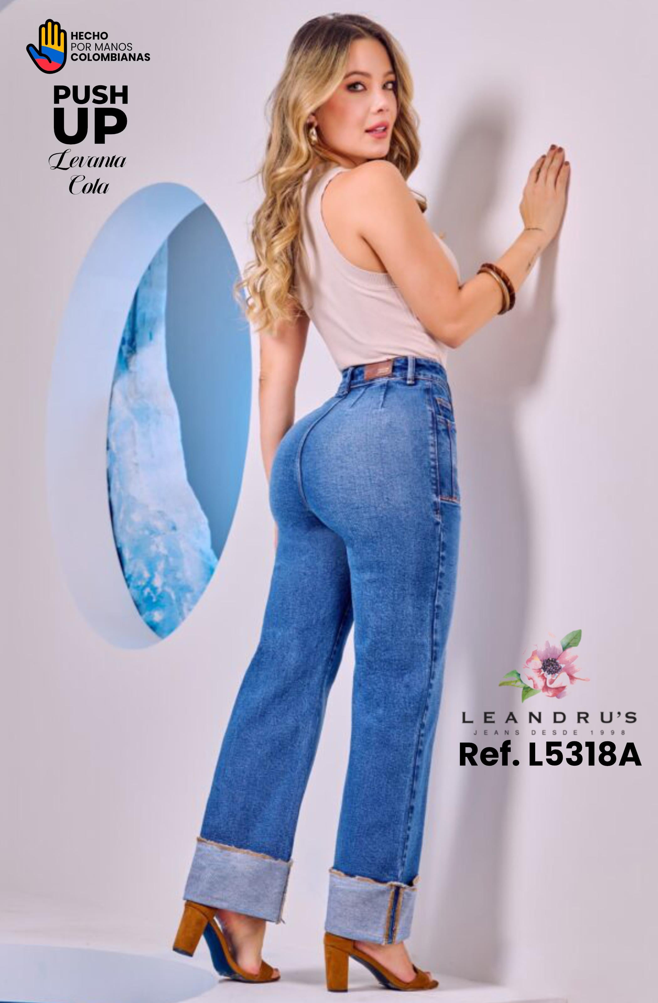 Ref. 10255 -L5318A Jean Colombiano Push Up - Ropa Colombiana