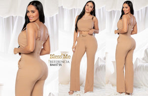 Ref. 5214002 -BM11735 Conjunto colombiano para mujer con pantalón y blusa a juego - Ropa Colombiana