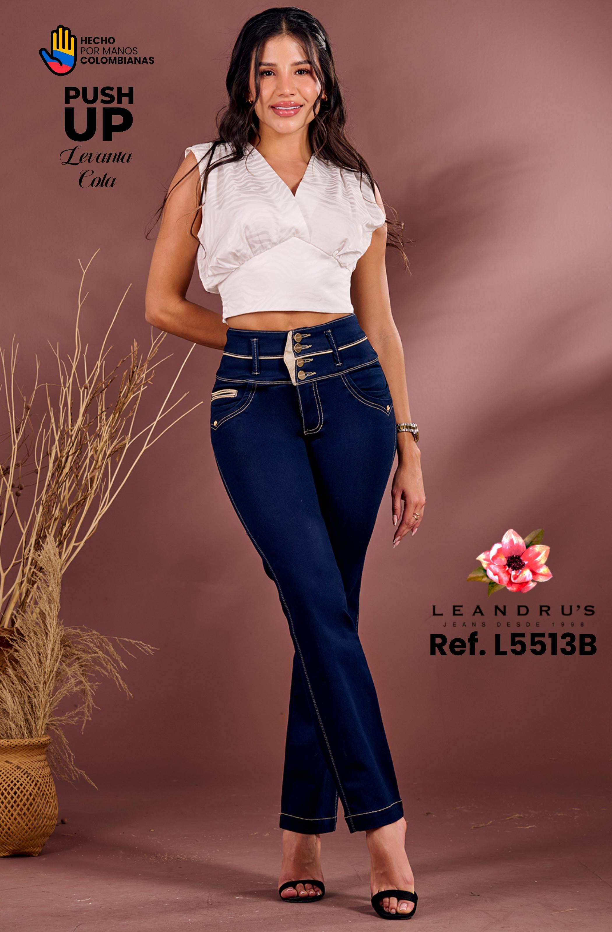 Ref. 10255 -L5513B Jean Colombiano Push Up - Ropa Colombiana