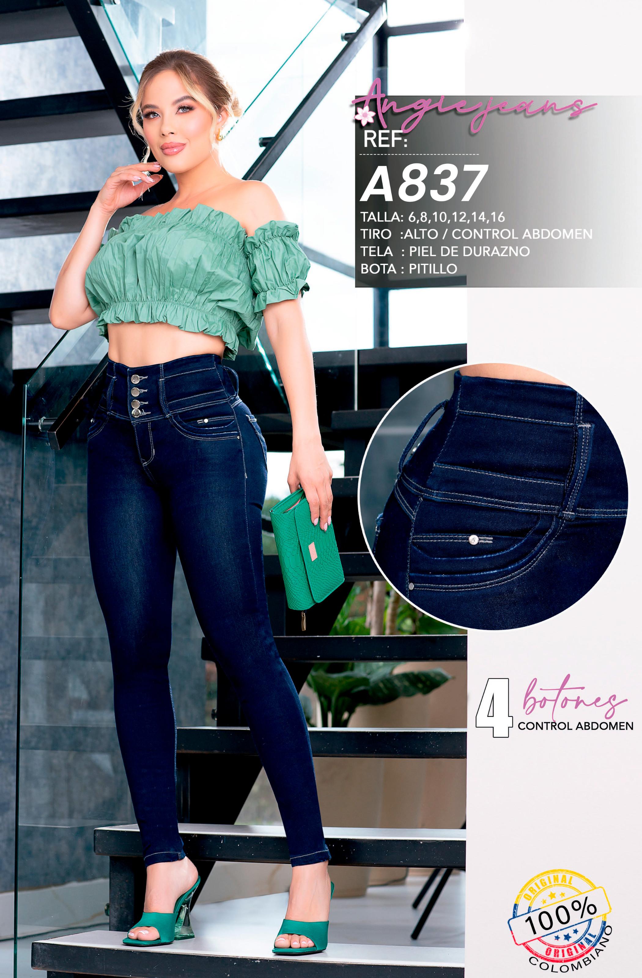 Ref. 568 -A837 Jeans Colombianos Push Up