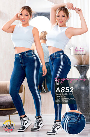 Ref. 568 -A852 Jeans Colombianos Push Up - Ropa Colombiana