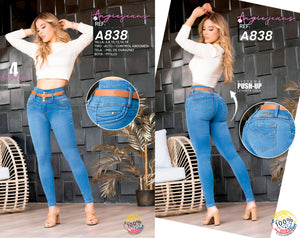 Ref. 568 -A838 Jeans Colombianos Push Up - Ropa Colombiana