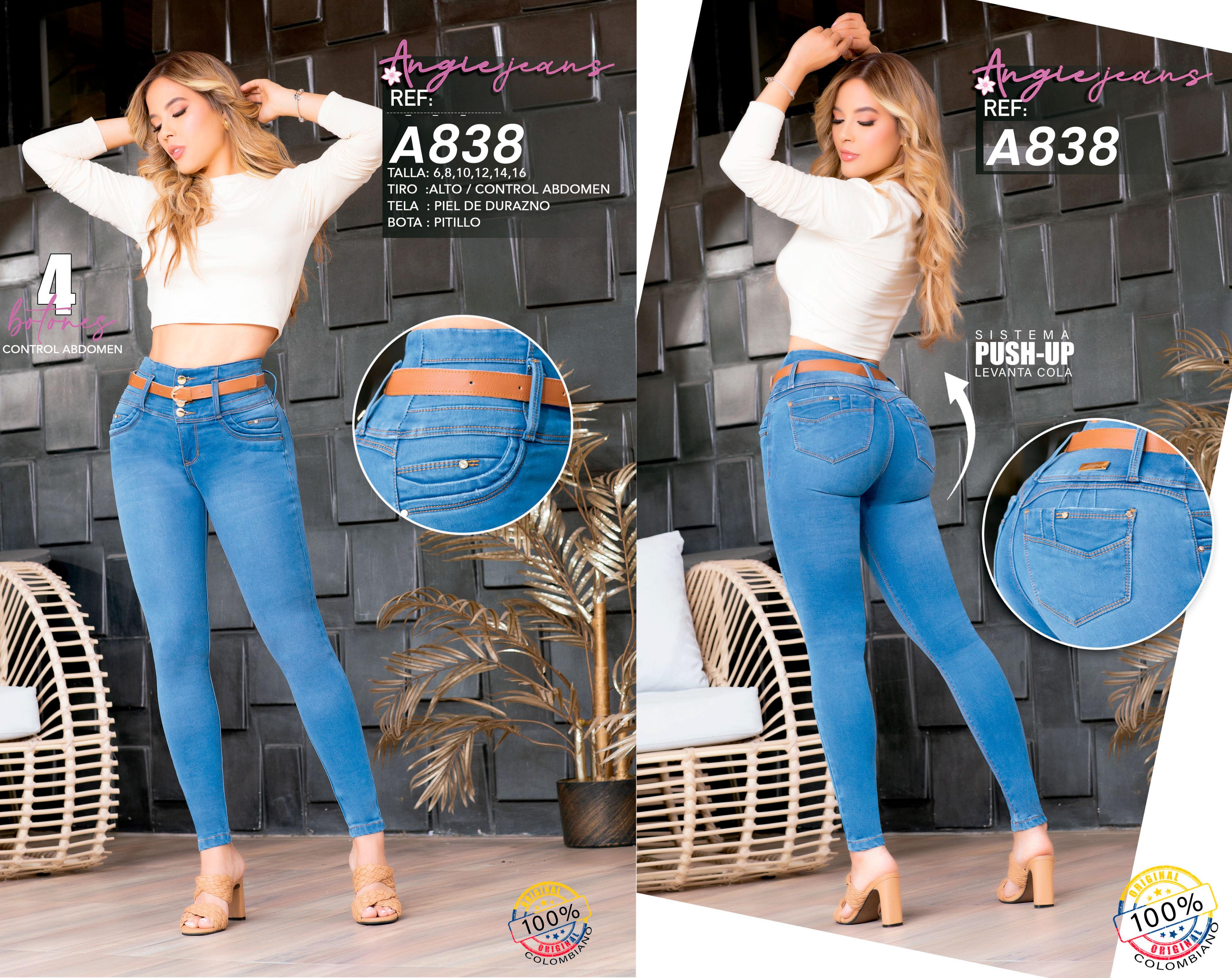 Ref. 568 -A838 Jeans Colombianos Push Up - Ropa Colombiana