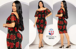 Ref. 003 -5819D VESTIDO FIESTA CORTO - Ropa Colombiana