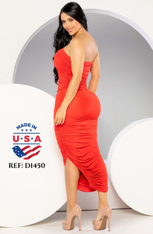 Ref. 003 -D1450 Vestido americano de fiesta - Ropa Colombiana