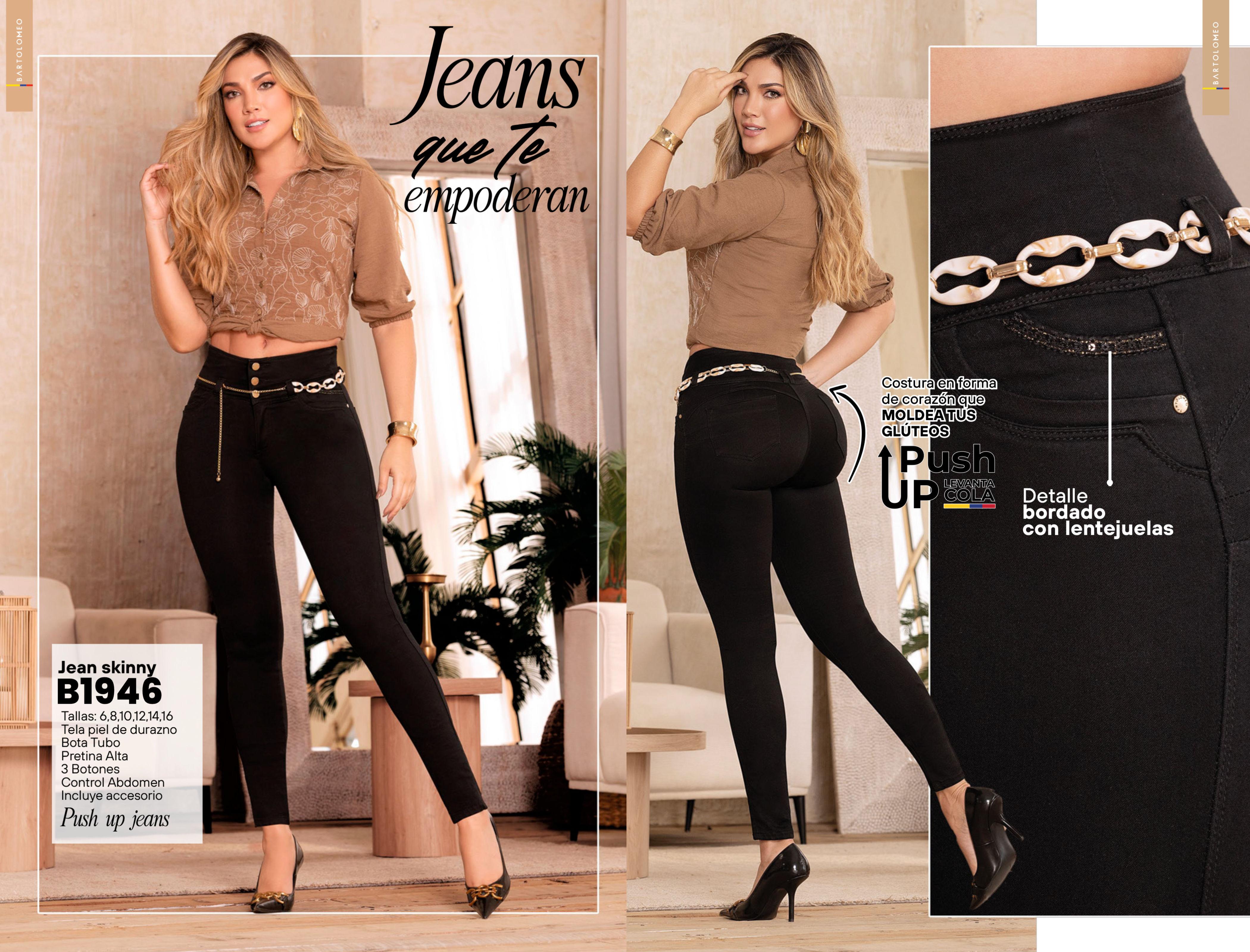 Ref. 57415520 -B1946 Jean Colombiano Push Up - Ropa Colombiana